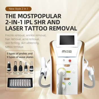M22 IPL Лазерная Машинка для удаления татуировок с Q-переключением, Профессиональное оборудование, Лазерная система повторного удаления волос на все тело