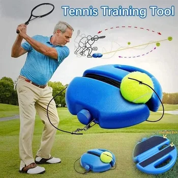 Сверхмощное основание для теннисных тренажеров с эластичной веревкой Для тренировки с мячом Для самостоятельного отскока, устройство для спарринга партнеров по теннису