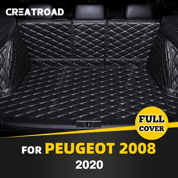 Автоматический коврик для багажника с полным покрытием для PEUGEOT 2008 2020, Защита от грязи, накладка для багажника, Аксессуары для защиты салона грузового лайнера