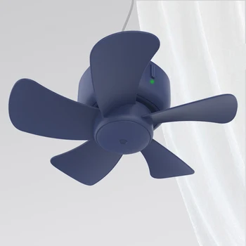 Потолочный вентилятор с дистанционным управлением, работающий от USB, Воздушный охладитель, 4-скоростной USB-вентилятор для кровати, Кемпинга, Подвесной вентилятор для кемпинговых палаток на открытом воздухе